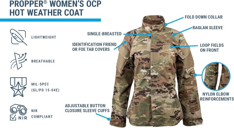 PROPPER IHWCU Hot Weather Uniform Women's Coat - Image 4